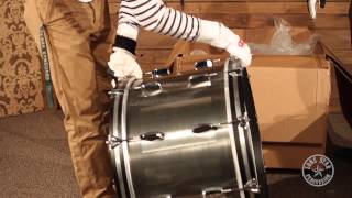 Video thumbnail for Unboxing NAMM 2015 Q Drum Co Stainless Steel Kit by Lone Star Percussion