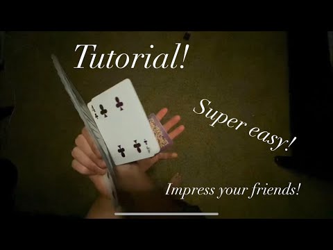 Easy cardistry tutorial! Mary Jane! Super cool aerial cardistry flourish! Magic tricks! (Insane)