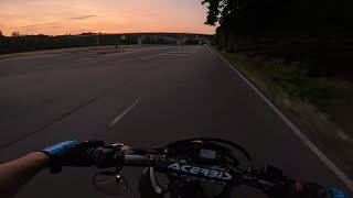 Sunset ride | YAMAHA wr 125 x | (RAW)