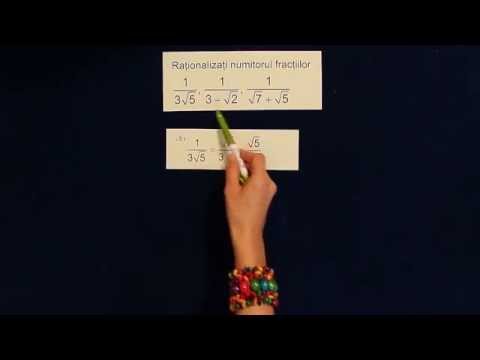 Examen Evaluare Nationala Matematica - Rationalizarea Numitorilor. ExamenulTau.ro
