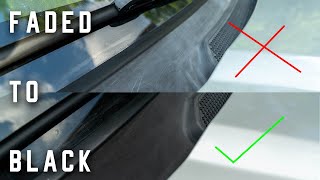 Faded car trim looks bad so I fixed it!