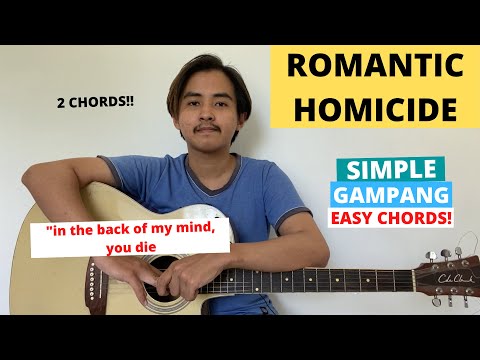 EASY CHORDS (Romantic Homicide - d4vd) (Guitar Tutorial) Easy Guitar Chords!