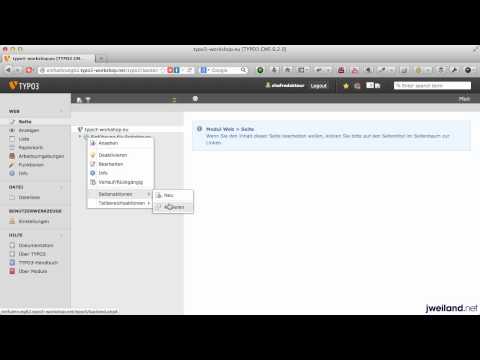 TYPO3 6.2 für Redakteure: Teil 02 - Benutzerkonto-Einstellungen