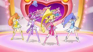 Download lagu Happy Go Lucky! Doki Doki! Precure (Pretty Cure All Stars Zenin Shuugou☆Let's Dance!) mp3