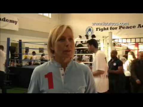 Martina Navratilova Inspires Kids at Laureus Project