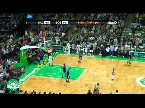 Rajon Rondo 24 points,9 assists in 28 minutes vs Sacramento Kings 2008/2009