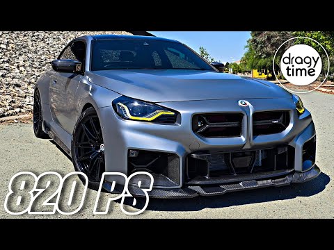 820 PS BMW M2 G87 Stage 2 | Extreme fast acceleration from 100-200 Km/h 
