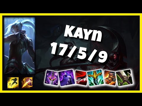 Kayn vs Ivern EU Challenger JUNGLE (17/5/9) - v11.1