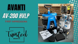 Avanti AV-200 first use / Best Budget HVLP sprayer? #avantihvlp #harborfreighttools #hvlp