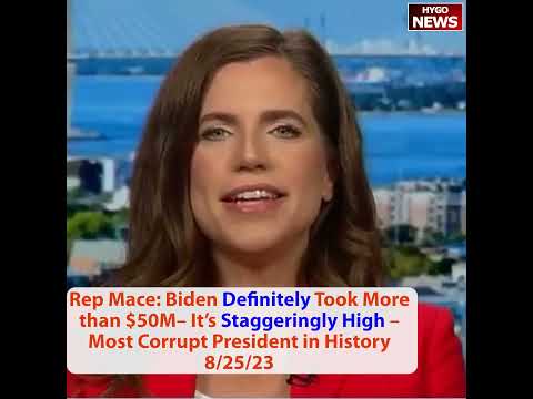 Rep. Mace On Biden $50M+: "Most Corrupt President In US History" — Treasury SARS Reports