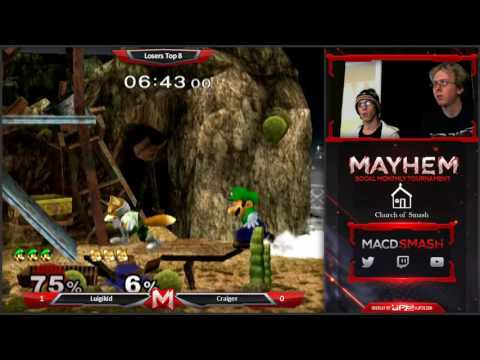 Mayhem 26 : Luigikid (Luigi) vs Craiger (Fox)