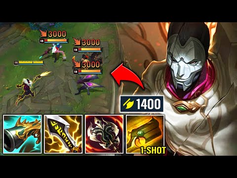 JHIN, BUT EVERY AUTO ATTACK IS AN INSTANT KILL (1400+ AD, PENTAKILL!)