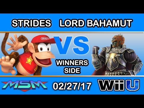 MSM 87 - 2GG | Strides (Diddy Kong) Vs. Lord Bahamut (Ganondorf) Winners Side - Smash Wii U