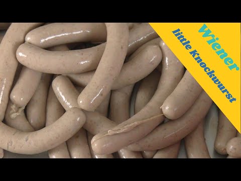 Smoked Wiener Vienna sausage little Knockwurst Video Recipe theGeramanSausageMaker littleGasthaus
