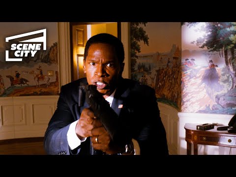 White House Down: The President Pulls the Trigger (Jamie Foxx, Channing Tatum Scene)