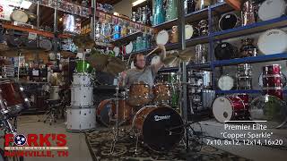 Video thumbnail for Premier Elite 4pc Drum Kit - "Copper Sparkle" by ForksDrumCloset