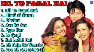Dil To Pagal Hai Movie All Songs Shahrukh Khan Mad...