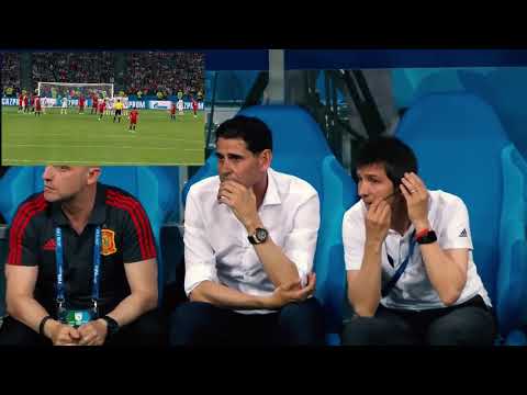 MANAGERS reaction to Ronaldo Hattrick Free Kick (Portugal vs Spain 3-3) HD