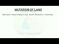 What is Mutation of Land?? Why Mutation of Land is Necessary?? || Full Details in Bangla ||