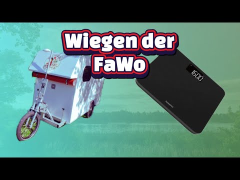 Wiegen der FaWo! #fahrrad #wohnmobil 
