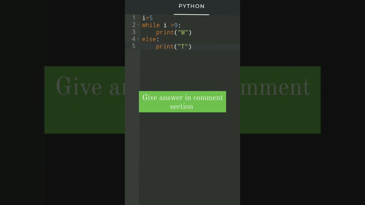comment your answer#pythonforbeginners #python #programminglanguage #codingchallenge #pythontutorial