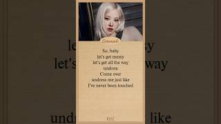 Download lagu ROSÉ Messy Lyrics #rosé #rosie #blackpink #messy #lyrics #shorts #shortvideo mp3