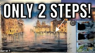 Dive into This Venice Night Scene: Watercolor Masterclass