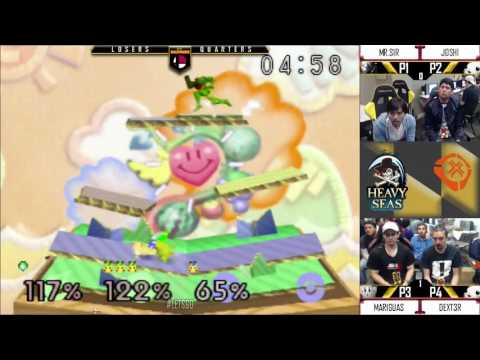 LGB - Mr. Sir (1P) Joshi (2P) Vs. Mariguas (3P) Dext3r (4P) SSB64 - Losers Quarters