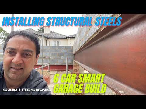 Installing Structural Steels RSJ | Part 12 | 6 Car SMART Garage Build