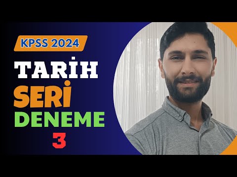 KPSS Tarih Seri Deneme-3 | KPSS 2024 #kpss