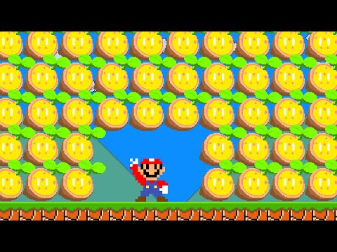 Super Mario Bros., but Mario Collects 10,000 Seeds