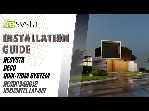 Resysta USA Deco Quik Trim System Installation Guide