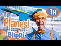 Blippi Learns About Planes 1 HOUR BEST OF BLIPPI Educational Videos For Kids Blippi Toys