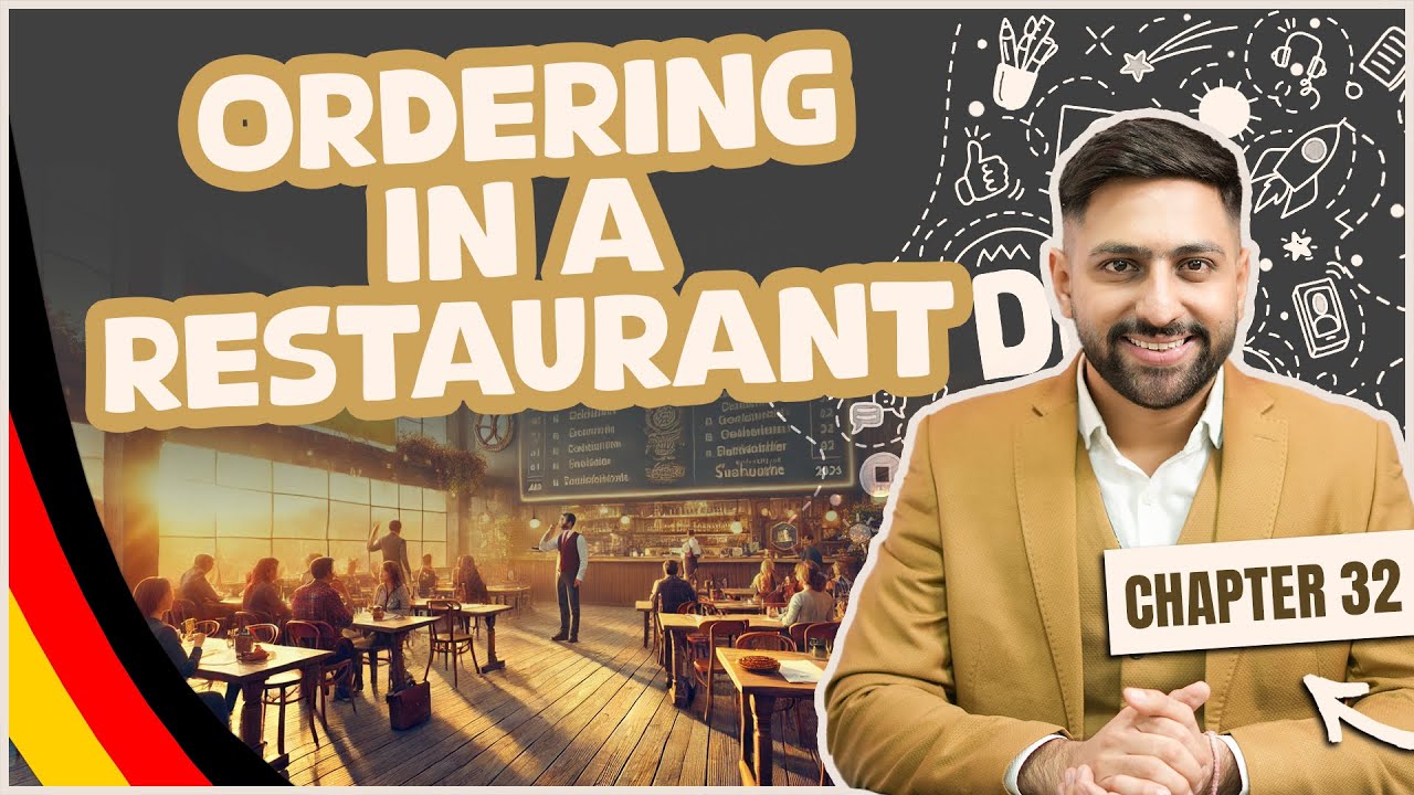Chapter 32: Ordering in a Restaurant  | Learn German A1 Series 2025- Goetha A1 Speaking Topic