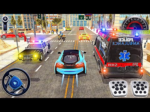 Police Ambulance 3D Game 2023 - American Rescue VAN Driving Sim | Android Gameplay