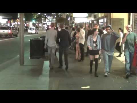 Walking along Darlinghurst Road, Kings Cross, Sydney, on a Friday night