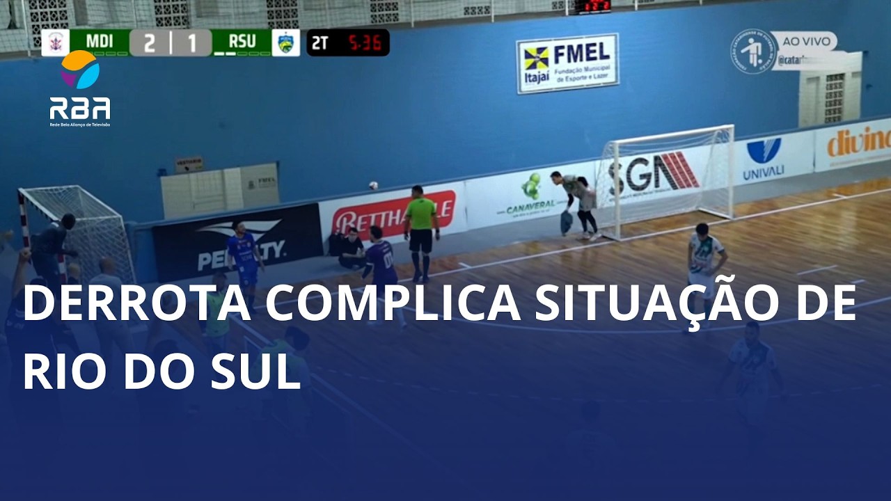 Derrota complica situação de Rio do Sul