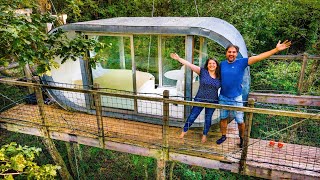 We Slept In Europe's Coolest Treehouse (secret forest getaway)