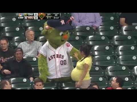 MLB Funniest Mascot and Fan Interactions