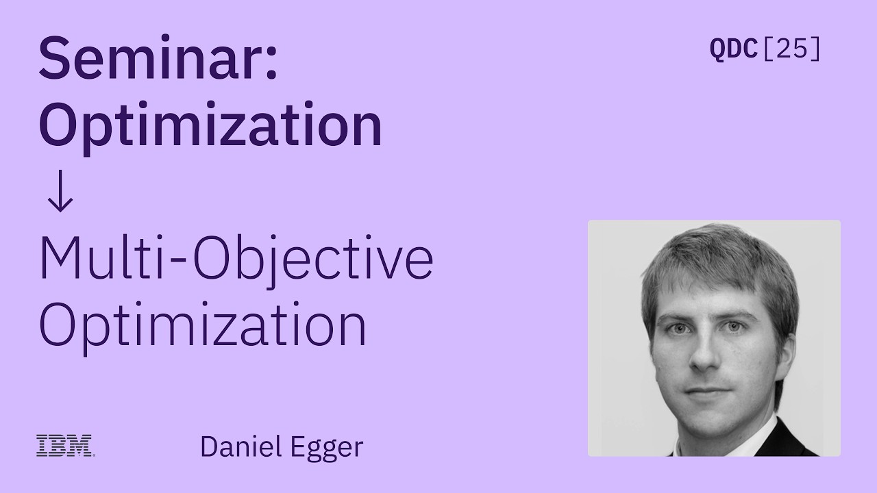 Daniel Egger | Quantum Approximate Multi-Objective Optimization | QDC 2025