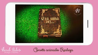 Vídeo de Convite Animado Realeza menina