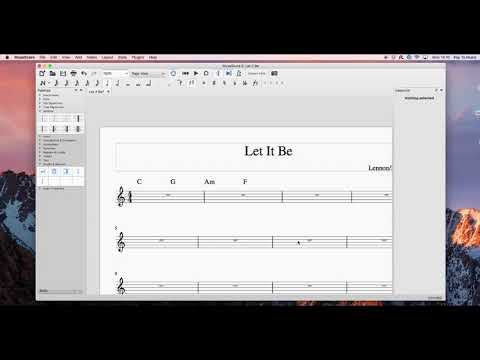 How to make a chord chart using Musescore