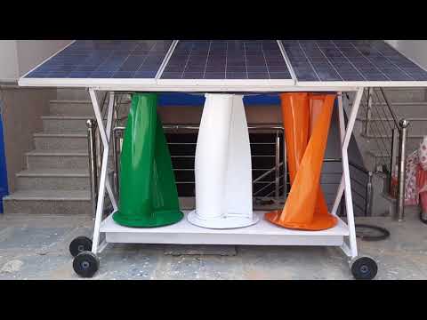 2 Kw Solar Wind Hybrid System