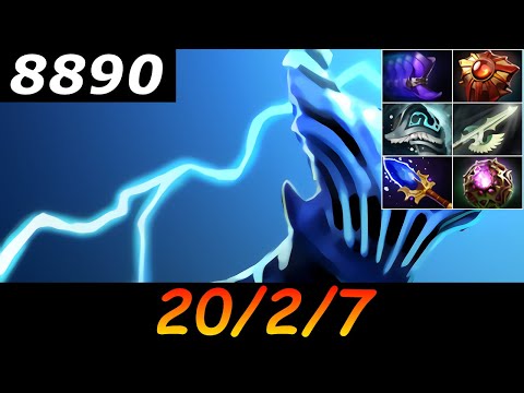 Dota 2 Razor 8890 MMR 20/2/7 (Kills/Deaths/Assists) Ranked Full Gameplay