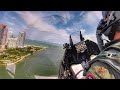 F 16 Over The Shoulder Cockpit View Airshow Over South Beach Miami Cockpit Audio