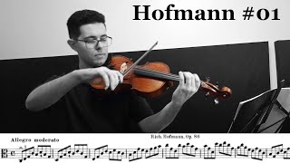 SAGA HOFMANN #01 - R. Hofmann - &quot;Primeiros estudos para viola&quot;. Op. 86 (Estudo + Detache na viola)