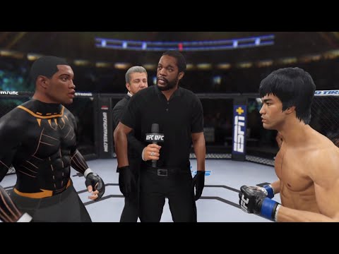 Bruce Lee vs. Black Panther - EA Sports UFC 4 - Epic Fight 🥑