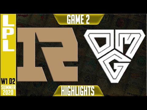 RNG vs OMG Highlights Game 2 | LPL Summer 2020 W1D2 | Royal Never Give Up vs Oh My God G2