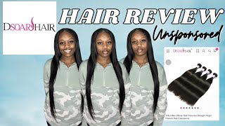 DSoar Hair Bundles Review 2022 | Peruvian Straight Virgin Human Hair *22, 24, 26, 28 Inches*