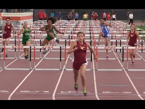 2014 RHL Prelims - 100 Hurdles (FrSoph Girls) (Heat 1)